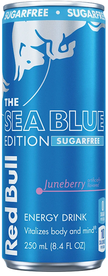 Red Bull Sugar Free Sea Blue Edition Energy Drink